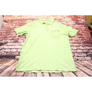 Tommy Bahama Island Crafted Green Polo Shirt Short Sleeve Size M 100% Cotton Mad